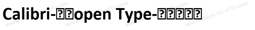 Calibri-常规open Type字体转换
